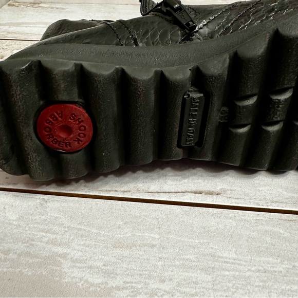 IMAC Croc Embossed Patent Leather Side Zip Booties Sz 39 US 9 Made In Italy - Picture 11 of 13